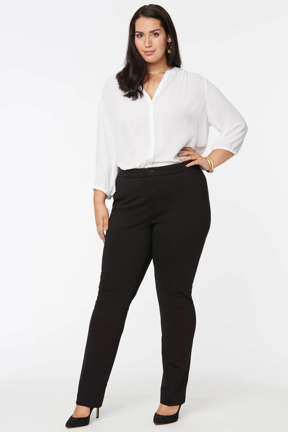 Slim Trouser Pants In Short Inseam - Black 1 Slim Trouser Pants In Short Inseam - Black