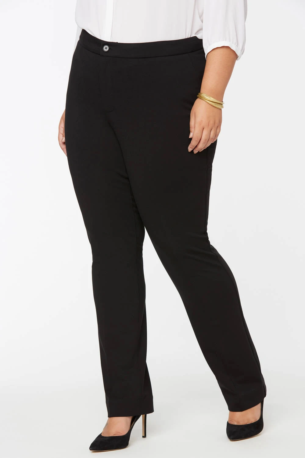 Slim Trouser Pants In Short Inseam - Black 3 Slim Trouser Pants In Short Inseam - Black - Image 3