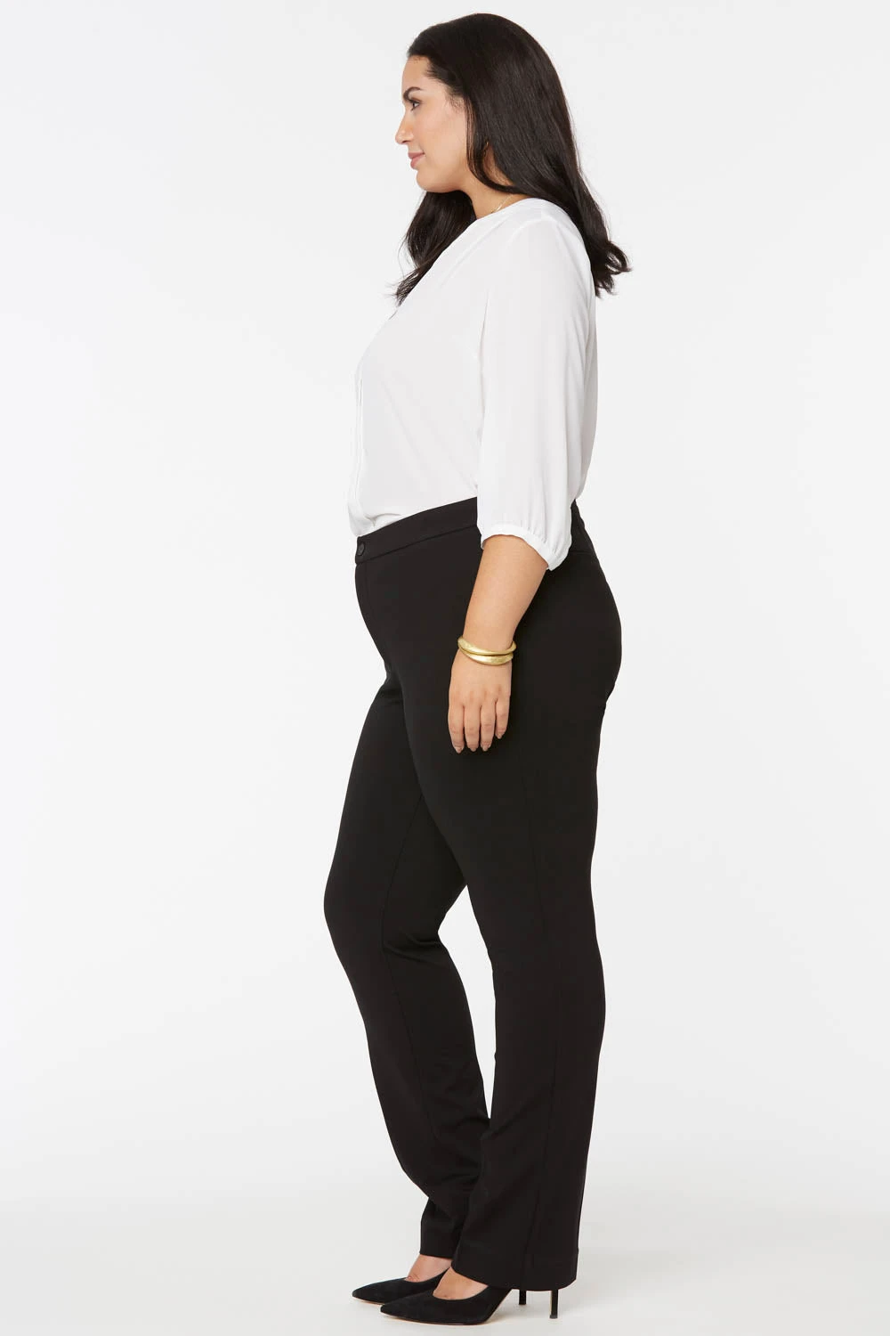 Slim Trouser Pants In Short Inseam - Black 5 Slim Trouser Pants In Short Inseam - Black - Image 5