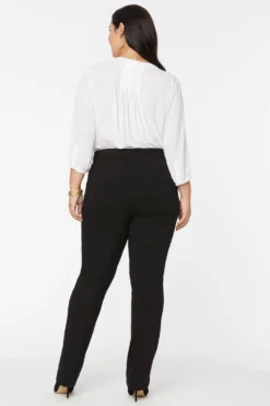 Slim Trouser Pants In Short Inseam - Black 12 Slim Trouser Pants In Short Inseam - Black -Nydj Apparel Shop C11Z8001S 858 6