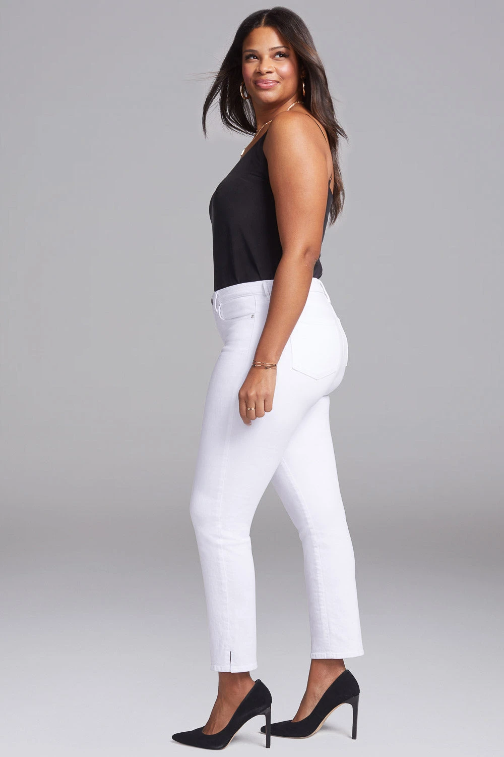 Slim Straight Ankle Jeans In Short Inseam - Optic White 1 Slim Straight Ankle Jeans In Short Inseam - Optic White