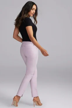 Slim Straight Ankle Jeans In Short Inseam - Lilac Petal 11 Slim Straight Ankle Jeans In Short Inseam - Lilac Petal -Nydj Apparel Shop CFOZ2637S LIPET 6