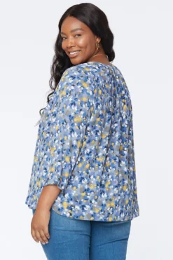 The Perfect Blouse - Lauro Blooms -Nydj Apparel Shop CGGT3888 F994 3