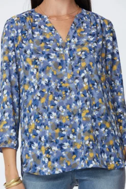 The Perfect Blouse - Lauro Blooms -Nydj Apparel Shop CGGT3888 F994 7