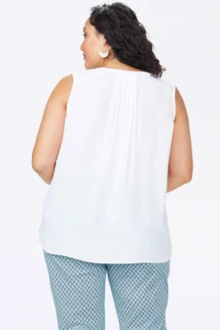 The Sleeveless Perfect Blouse - Optic White 13 The Sleeveless Perfect Blouse - Optic White -Nydj Apparel Shop CGGT3889 157 7 327e8f0a 5a32 4417 b312 2e6cfd78082c scaled
