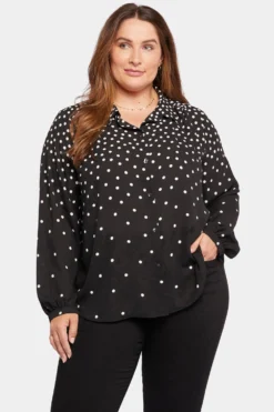Modern Blouse - Percy Dot 9 Modern Blouse - Percy Dot -Nydj Apparel Shop CGGT3925 PERCYDOT F1052 1