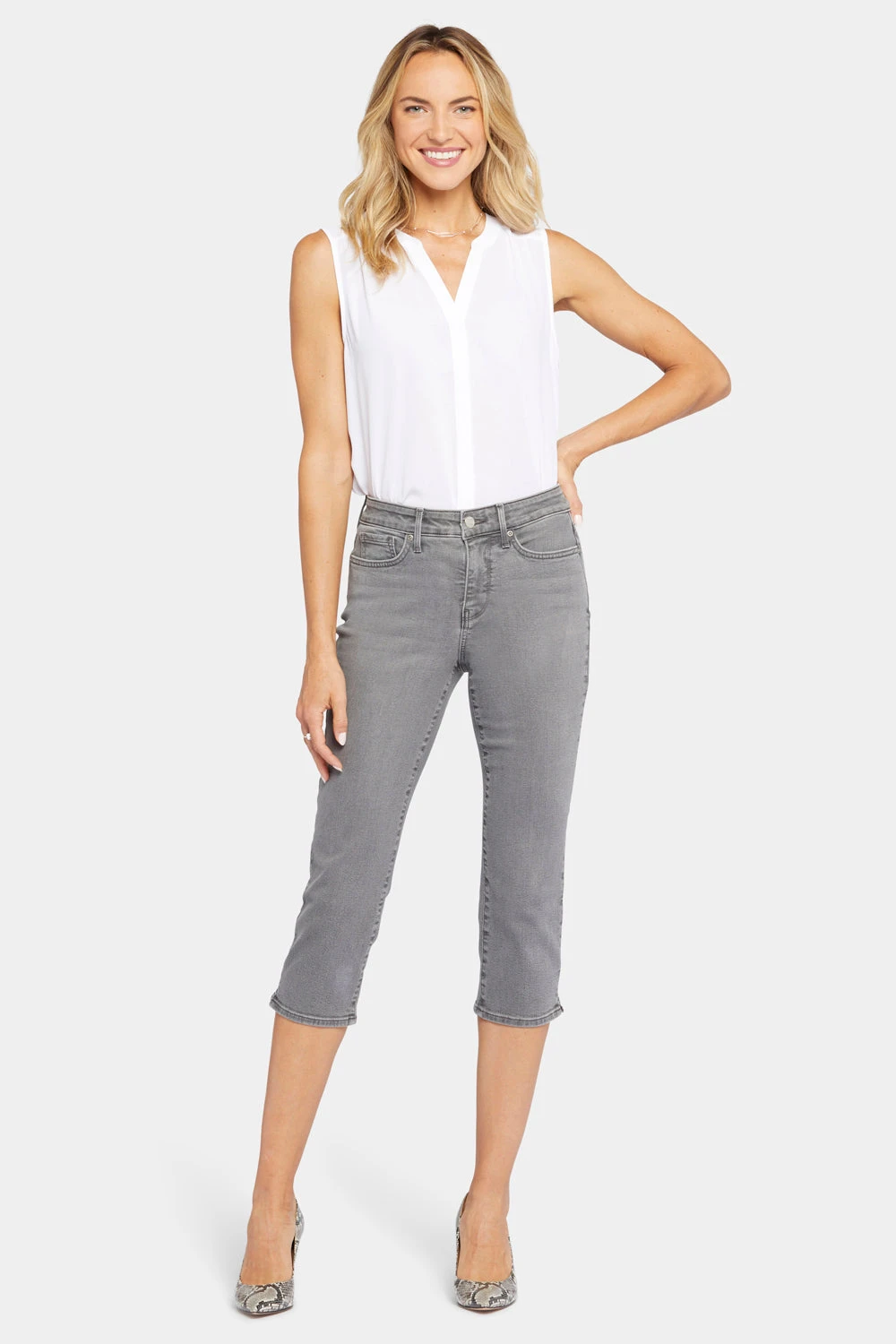 Slim Straight Crop Jeans - Palmas 4 Slim Straight Crop Jeans - Palmas - Image 4