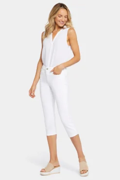 Slim Straight Crop Jeans - Optic White -Nydj Apparel Shop CMDW2903 157 4