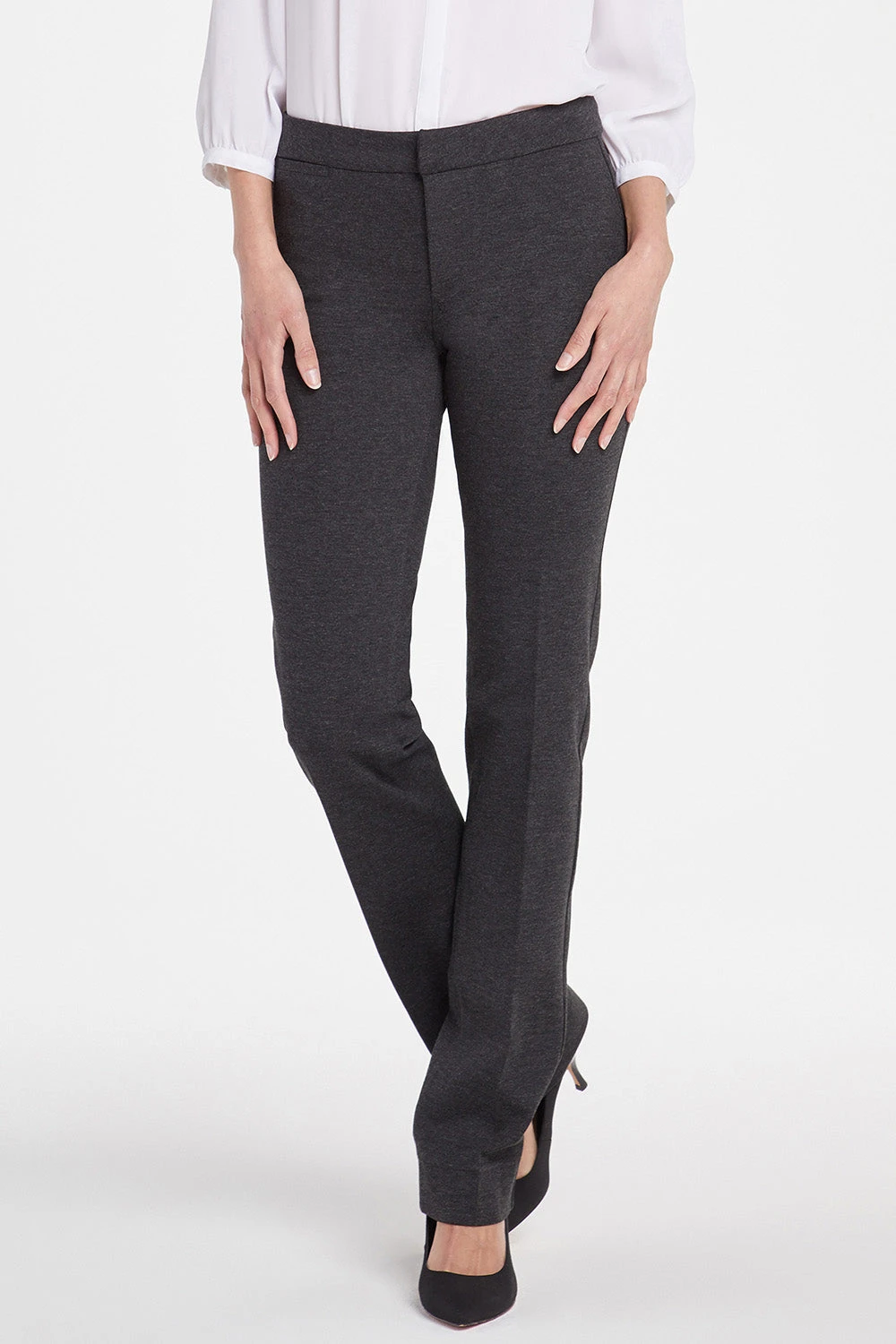 Slim Trouser Pants - Charcoal Heathered 3 Slim Trouser Pants - Charcoal Heathered - Image 3