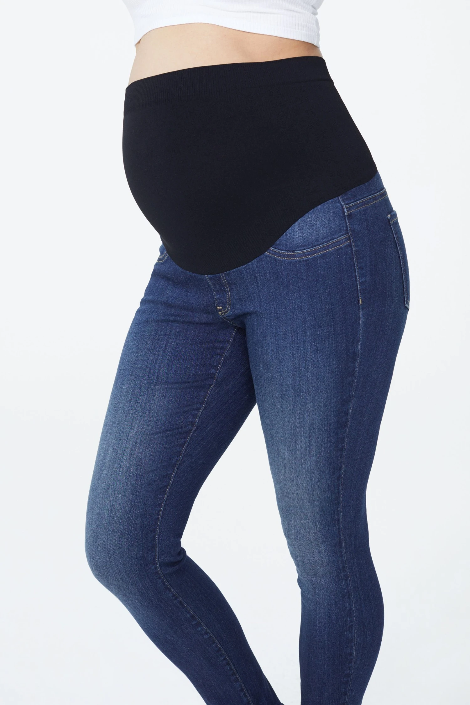 Ami Skinny Maternity Jeans - Big Sur 2 Ami Skinny Maternity Jeans - Big Sur - Image 2