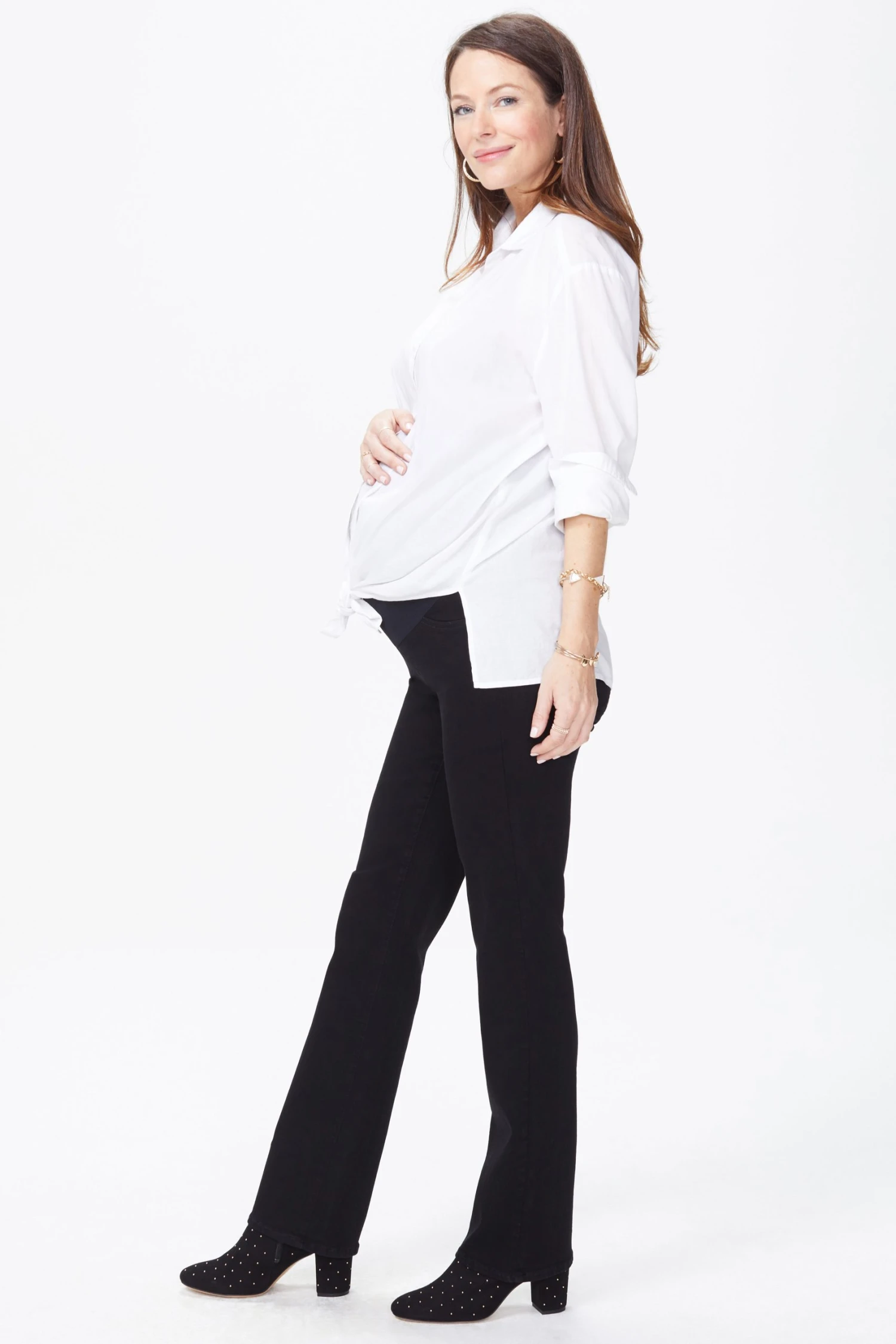Straight Maternity Jeans - Black 1 Straight Maternity Jeans - Black