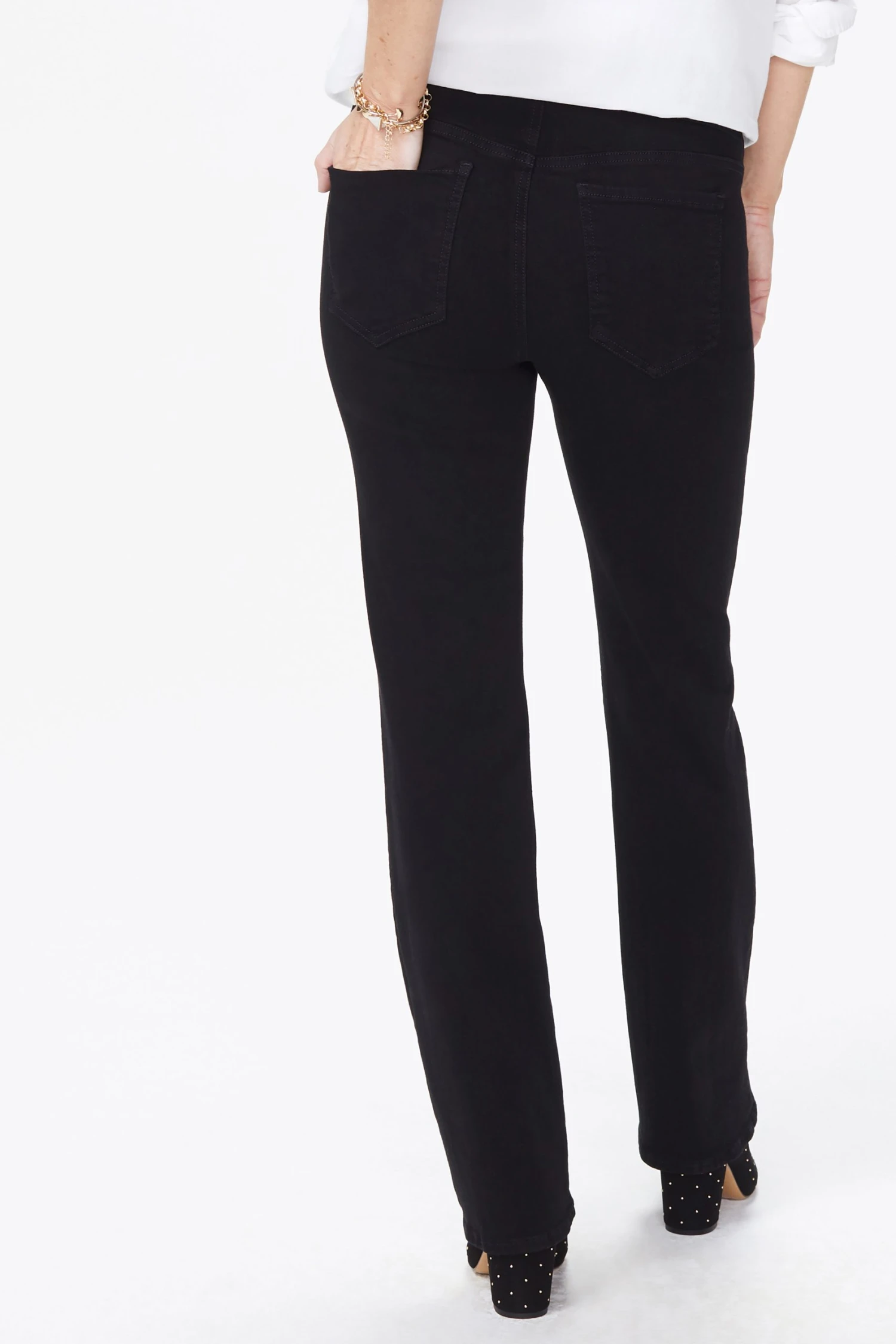 Straight Maternity Jeans - Black 2 Straight Maternity Jeans - Black - Image 2