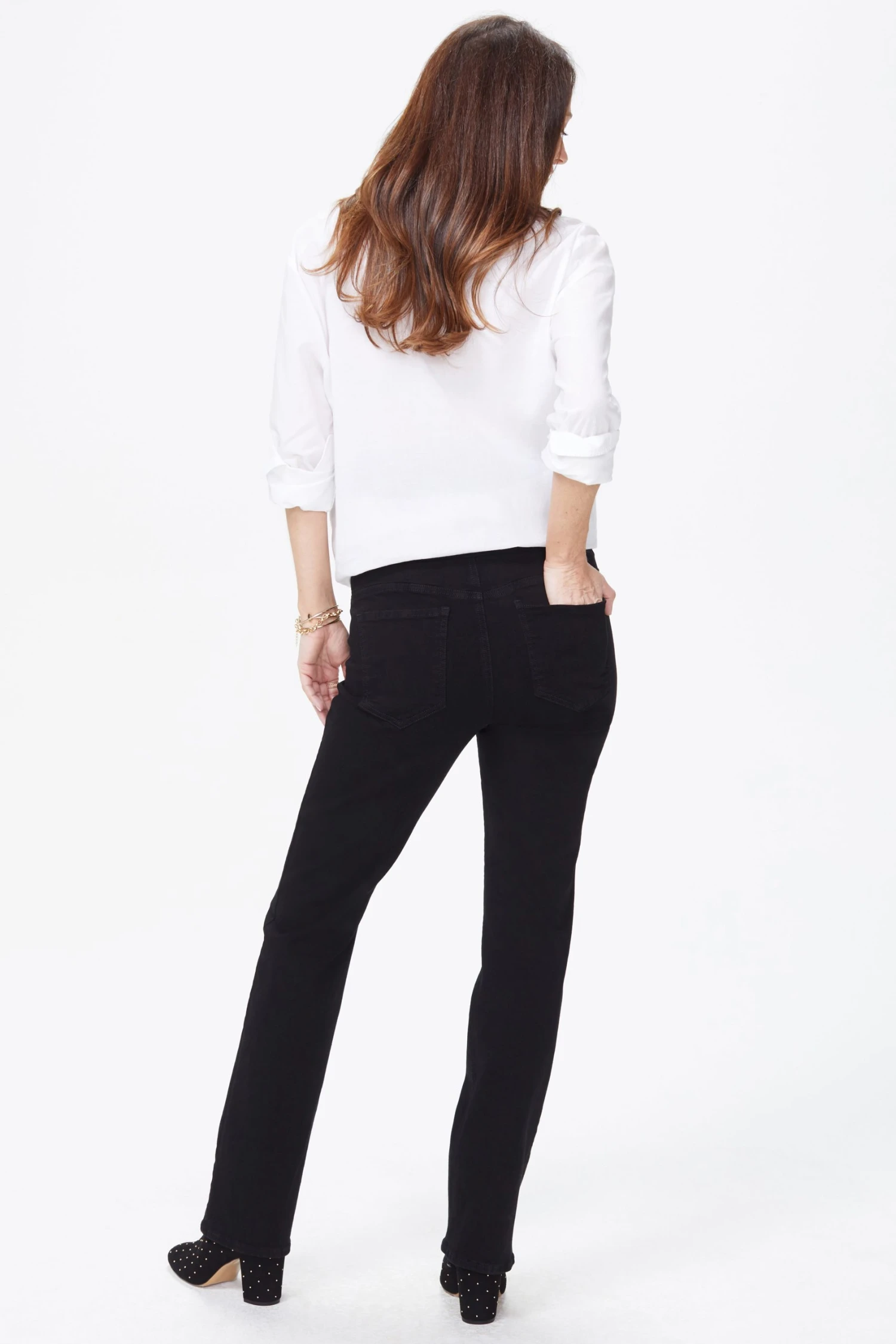 Straight Maternity Jeans - Black 6 Straight Maternity Jeans - Black - Image 6