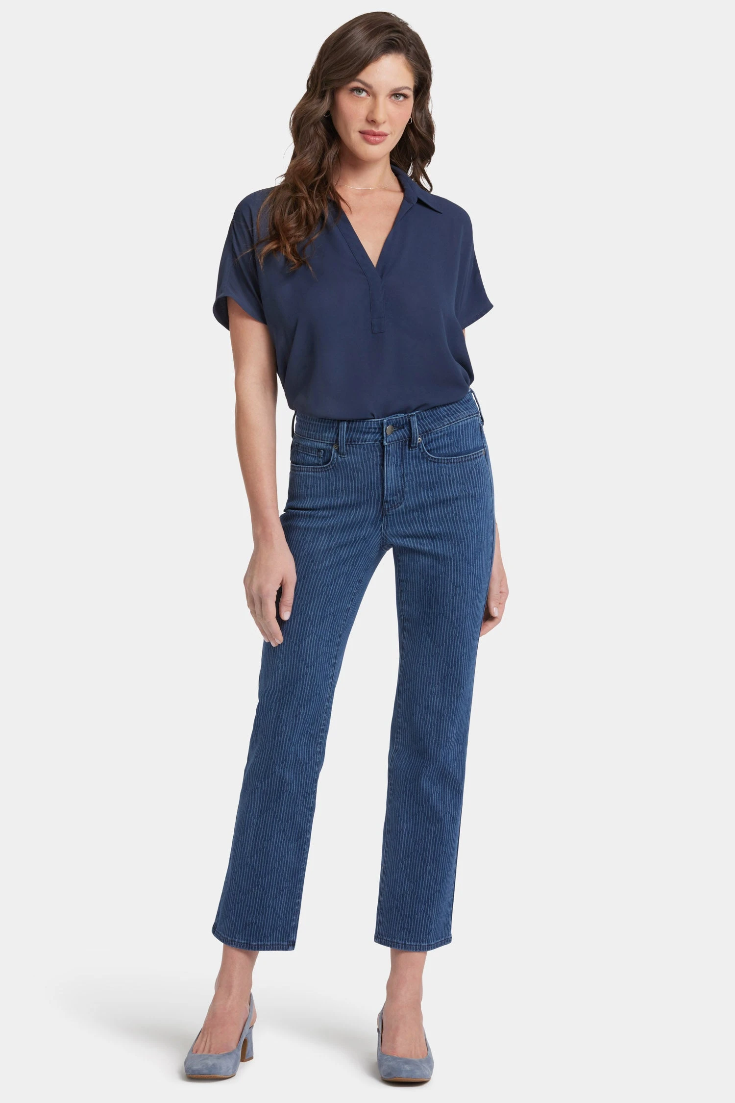 Marilyn Straight Ankle Jeans - Indigo Pinnacle Peak 1 Marilyn Straight Ankle Jeans - Indigo Pinnacle Peak