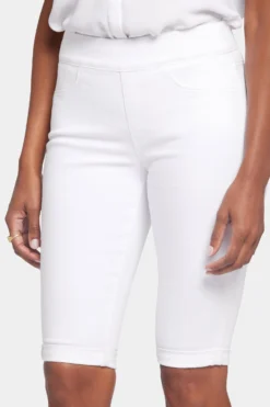 Pull-On Bike Shorts - Optic White -Nydj Apparel Shop MAEWSH2906A 157 6