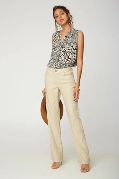 Trouser Pants - Straw