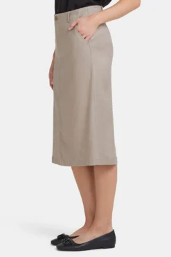 Marilyn A-Line Skirt - Saddlewood -Nydj Apparel Shop MAKB5201 SADLW 3
