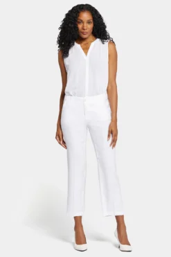 Marilyn Straight Ankle Pants - Optic White