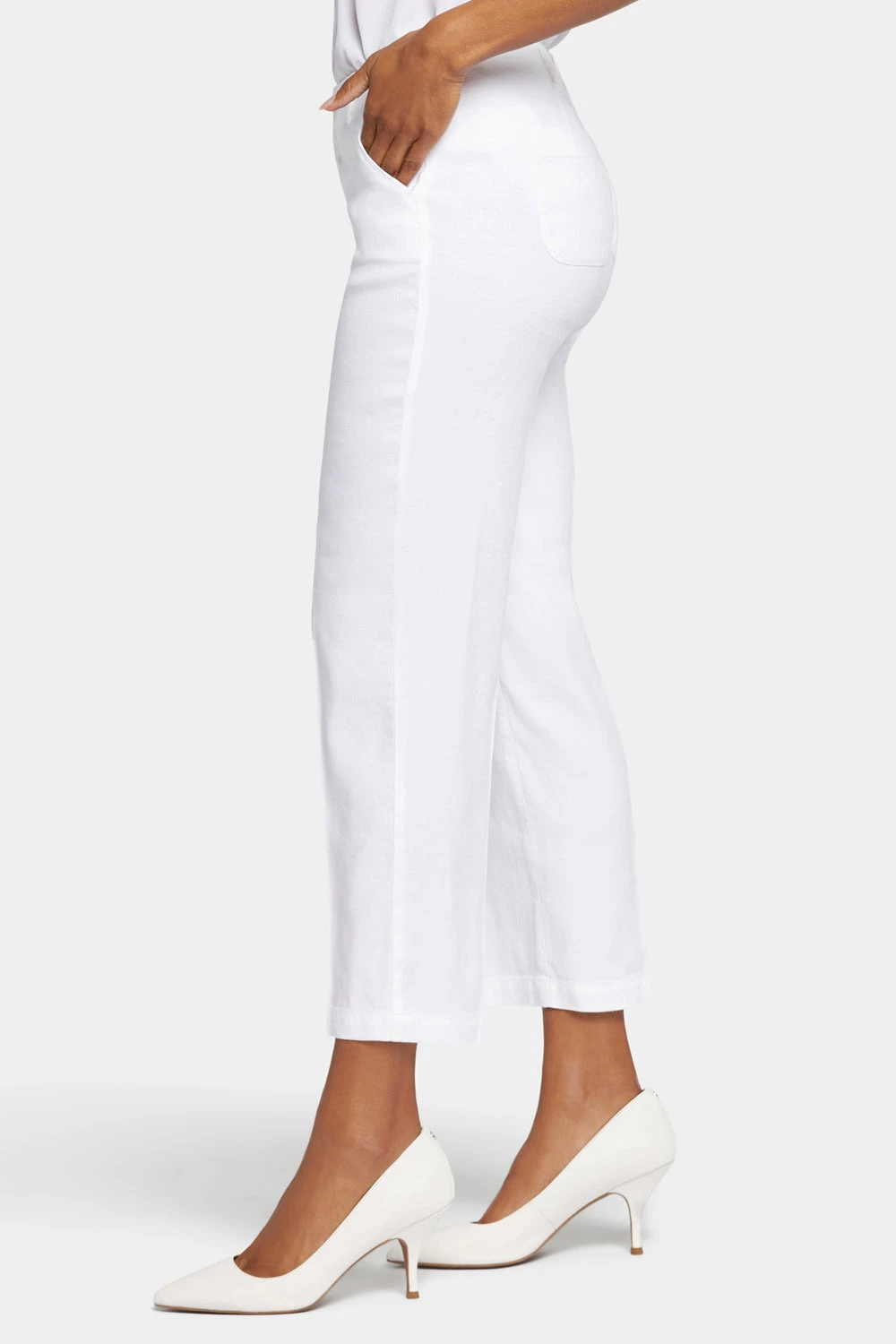 Marilyn Straight Ankle Pants - Optic White 3 Marilyn Straight Ankle Pants - Optic White - Image 3