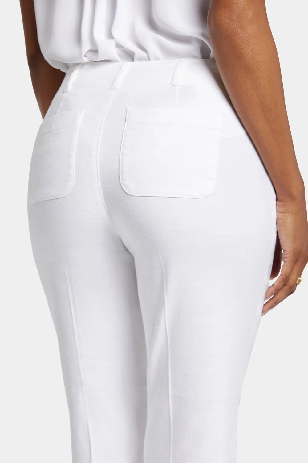 Marilyn Straight Ankle Pants - Optic White 6 Marilyn Straight Ankle Pants - Optic White - Image 6