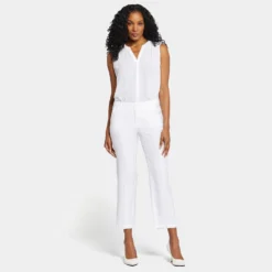 Marilyn Straight Ankle Pants - Optic White 13 Marilyn Straight Ankle Pants - Optic White -Nydj Apparel Shop MAKB8637 157 DPA