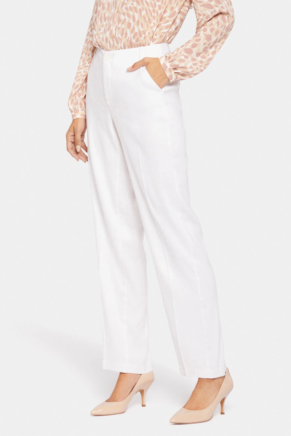 Marilyn Straight Pants - Optic White 3 Marilyn Straight Pants - Optic White - Image 3