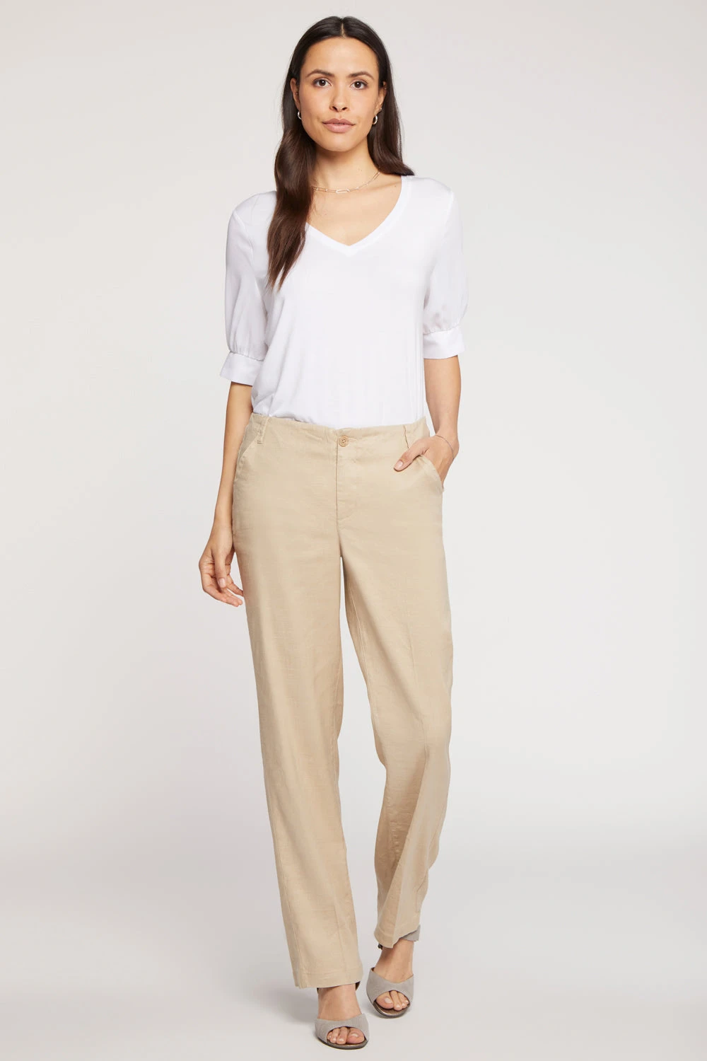 Marilyn Straight Pants - Feather 1 Marilyn Straight Pants - Feather