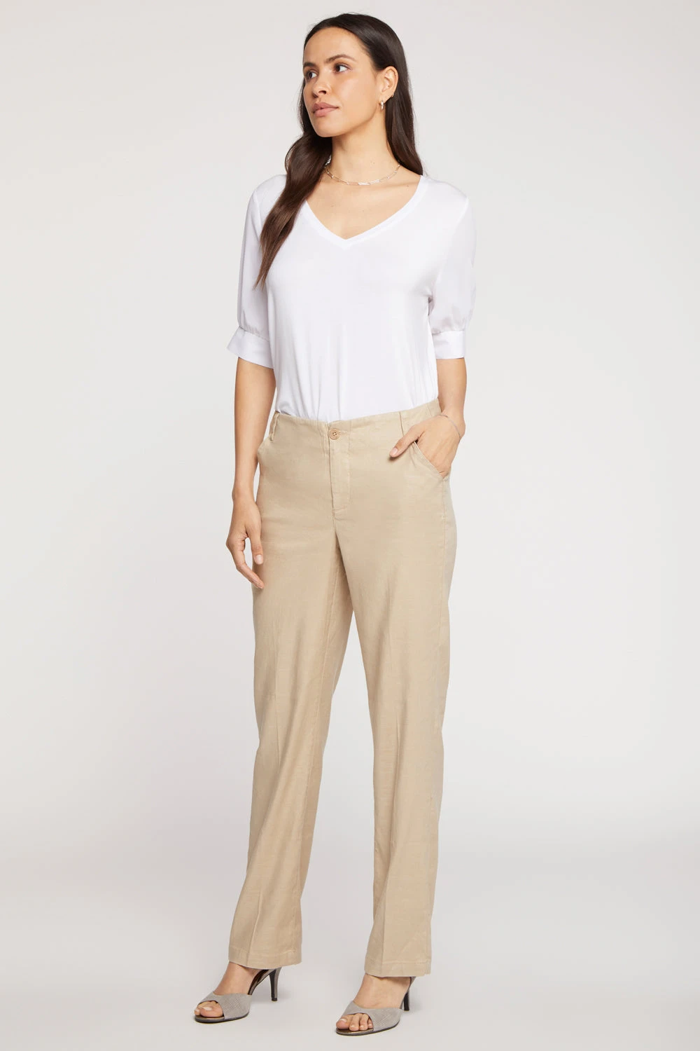 Marilyn Straight Pants - Feather 6 Marilyn Straight Pants - Feather - Image 6