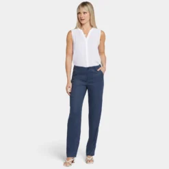 Marilyn Straight Pants - Oxford Navy -Nydj Apparel Shop MAKB8682 OXNV DPA