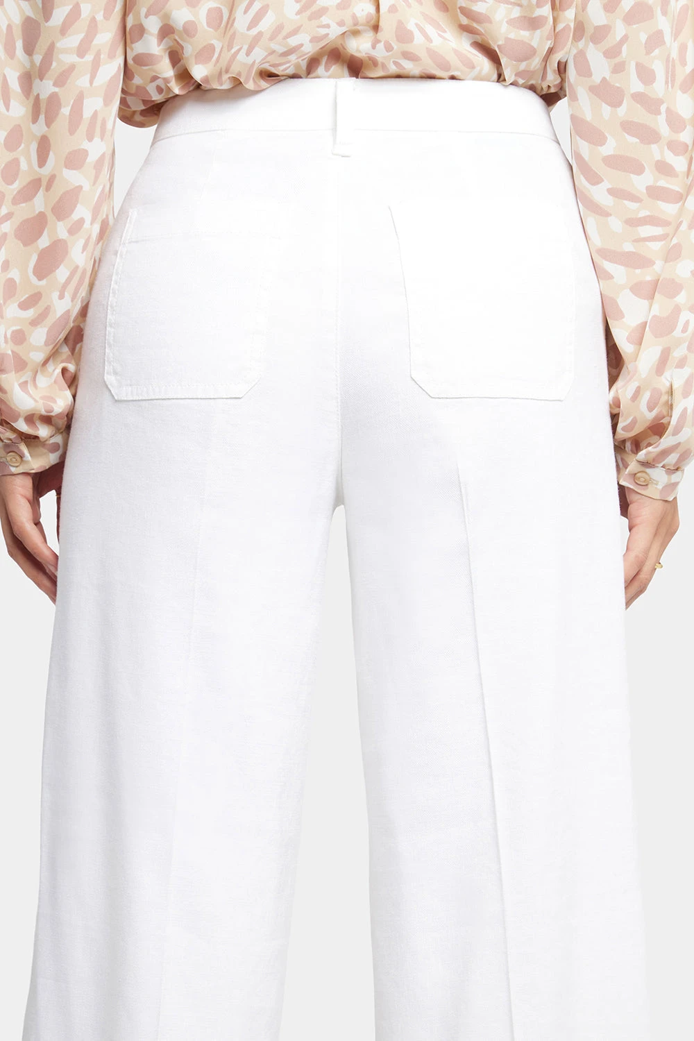 Wide Leg Cargo Capri Pants - Optic White 6 Wide Leg Cargo Capri Pants - Optic White - Image 6