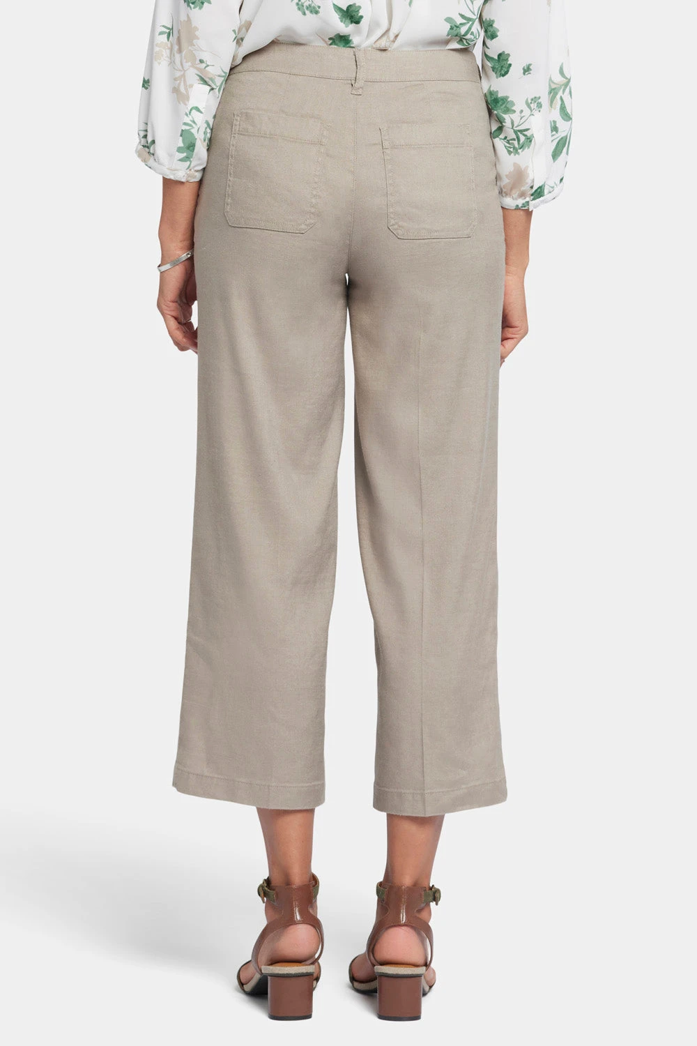 Wide Leg Cargo Capri Pants - Saddlewood 2 Wide Leg Cargo Capri Pants - Saddlewood - Image 2