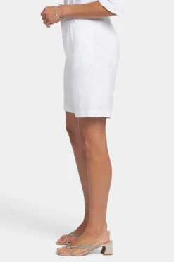 Relaxed Shorts- Optic White -Nydj Apparel Shop MAKB8902 157 3