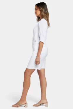 Relaxed Shorts- Optic White -Nydj Apparel Shop MAKB8902 157 5