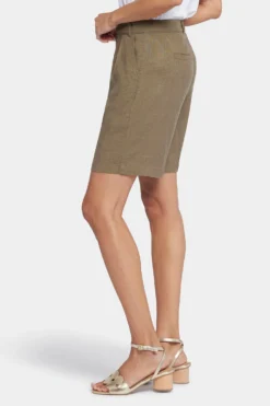 Relaxed Shorts- Avocado -Nydj Apparel Shop MAKB8902 AVCDO 3