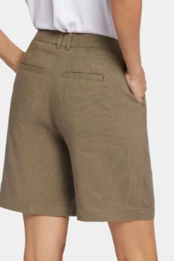 Relaxed Shorts- Avocado -Nydj Apparel Shop MAKB8902 AVCDO 6