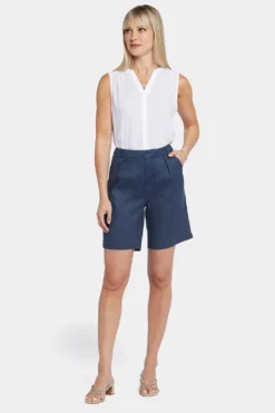Relaxed Shorts- Oxford Navy -Nydj Apparel Shop MAKB8902 OXNV 4