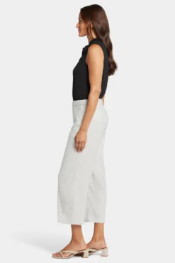 Wide Leg Cargo Capri Pants - Slubby Stripe -Nydj Apparel Shop MAKC8763 SLUST 5