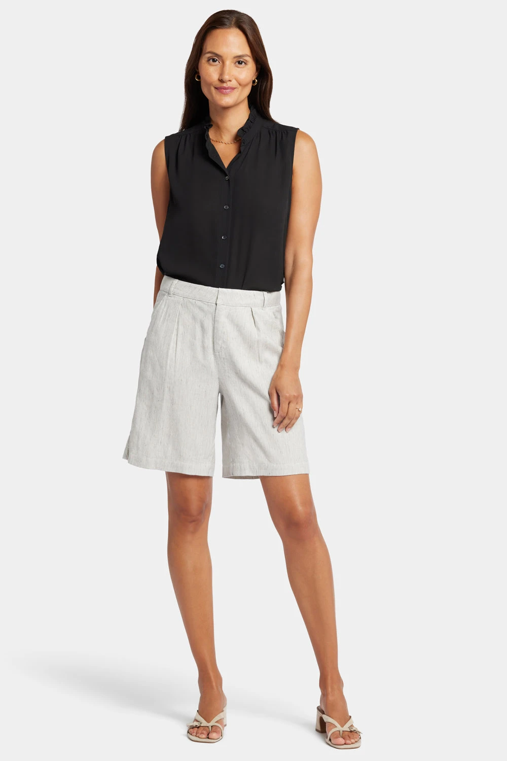 Relaxed Shorts - Slubby Stripe 4 Relaxed Shorts - Slubby Stripe - Image 4