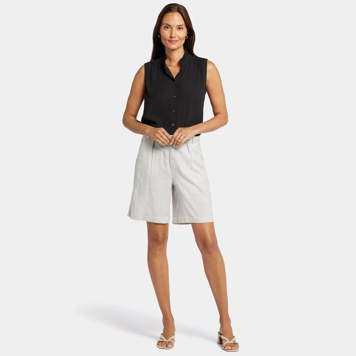 Relaxed Shorts - Slubby Stripe 7 Relaxed Shorts - Slubby Stripe - Image 7