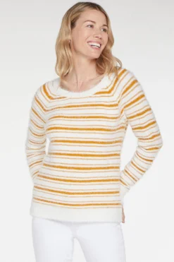 Boatneck Pullover Sweater - Honeycomb 9 Boatneck Pullover Sweater - Honeycomb -Nydj Apparel Shop MANS4049 HONCO 4