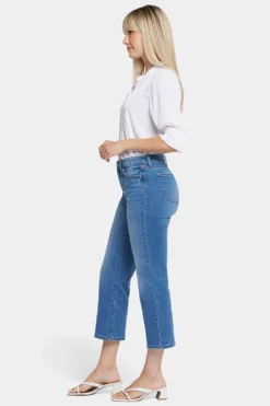 Relaxed Piper Crop Jeans - Blue Water -Nydj Apparel Shop MANV8560 BLWTR 5