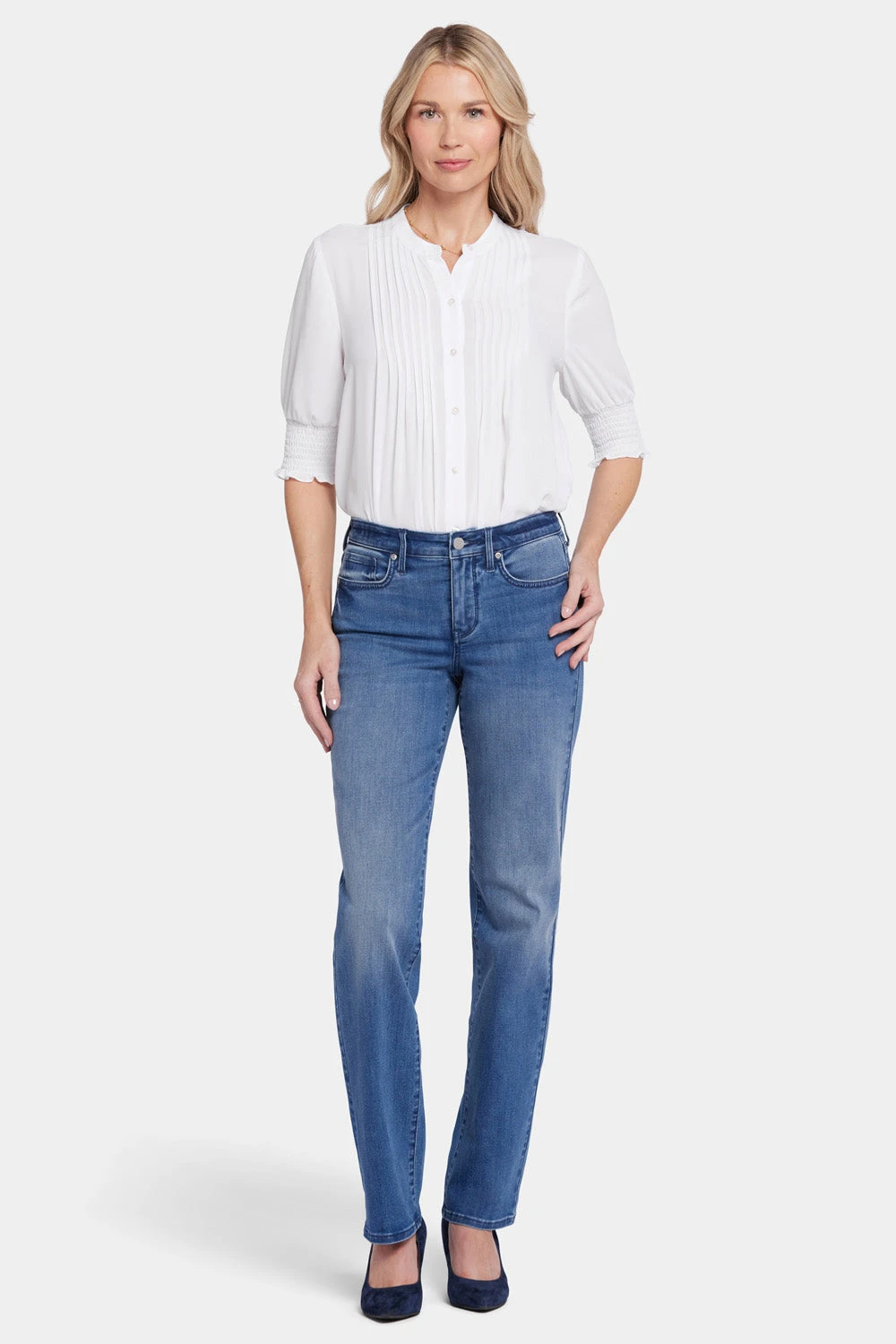 Bailey Relaxed Straight Jeans - Blue Island 1 Bailey Relaxed Straight Jeans - Blue Island