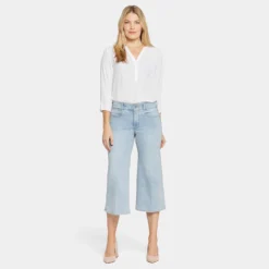 Major Wide Leg Capri Jeans In Long Inseam - Daybreak 13 Major Wide Leg Capri Jeans In Long Inseam - Daybreak -Nydj Apparel Shop MANVCP8897L DYBRK DPA