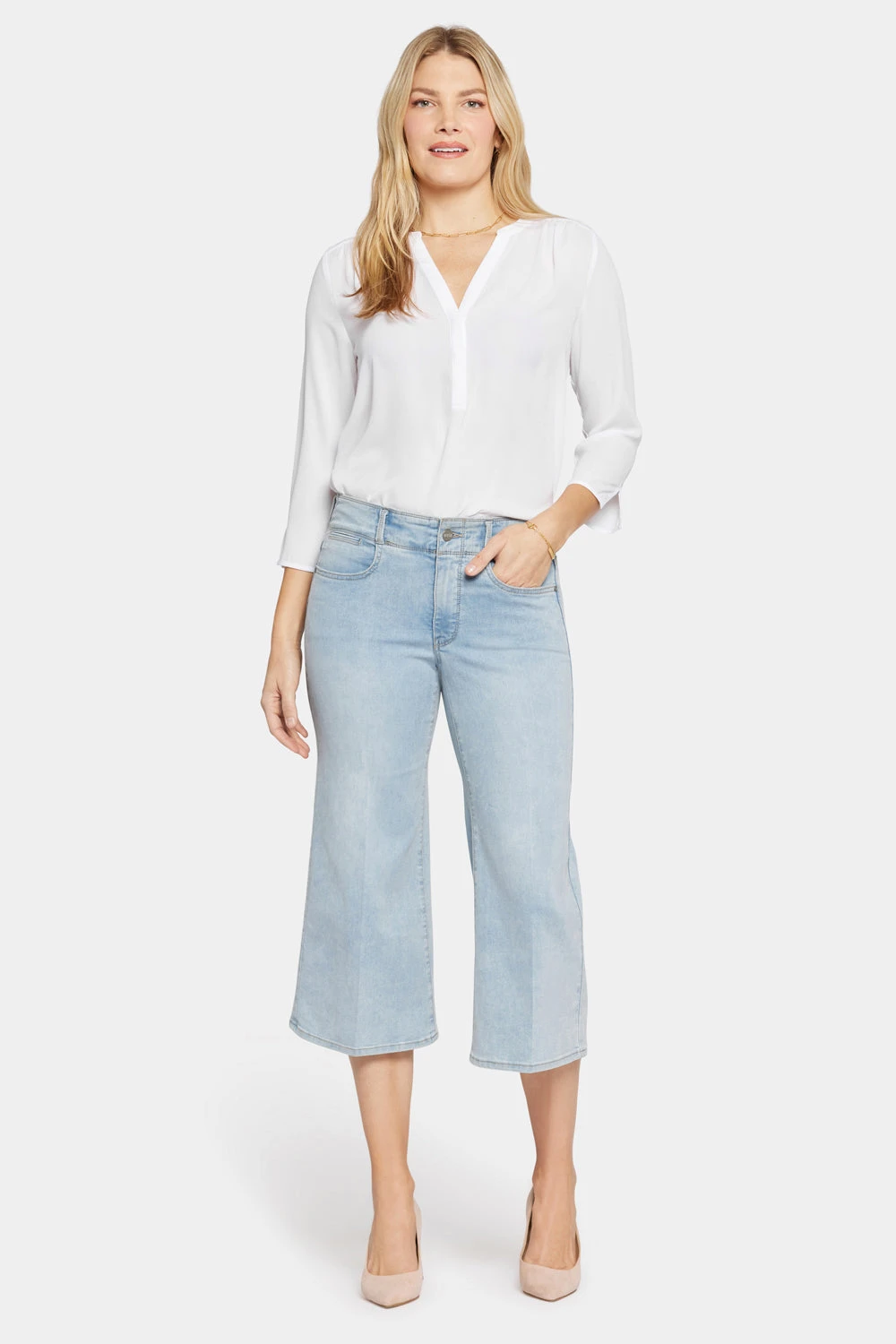 Major Wide Leg Capri Jeans - Daybreak 1 Major Wide Leg Capri Jeans - Daybreak