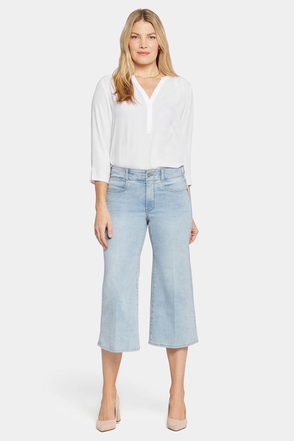Major Wide Leg Capri Jeans - Daybreak 4 Major Wide Leg Capri Jeans - Daybreak - Image 4