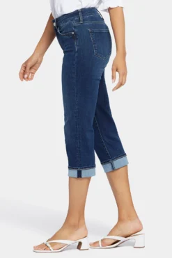 Marilyn Straight Crop Jeans - Cambridge -Nydj Apparel Shop MANVCR2389 CMBRD 3