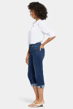 Marilyn Straight Crop Jeans - Cambridge -Nydj Apparel Shop MANVCR2389 CMBRD 5