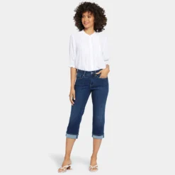 Marilyn Straight Crop Jeans - Cambridge -Nydj Apparel Shop MANVCR2389 CMBRD DPA