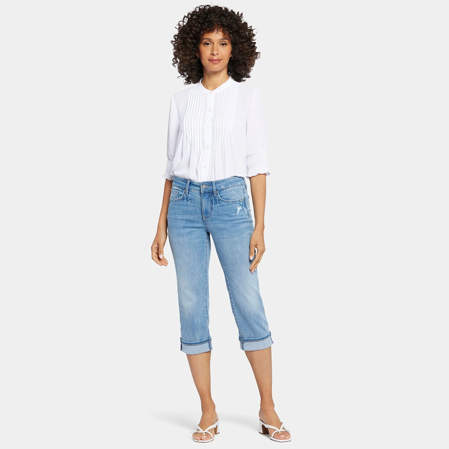 Marilyn Straight Crop Jeans - Lakefront 7 Marilyn Straight Crop Jeans - Lakefront - Image 7