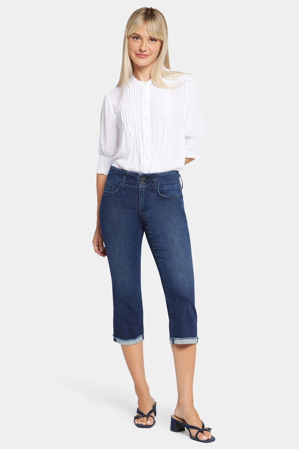 Marilyn Straight Crop Jeans - Breathtaking 1 Marilyn Straight Crop Jeans - Breathtaking